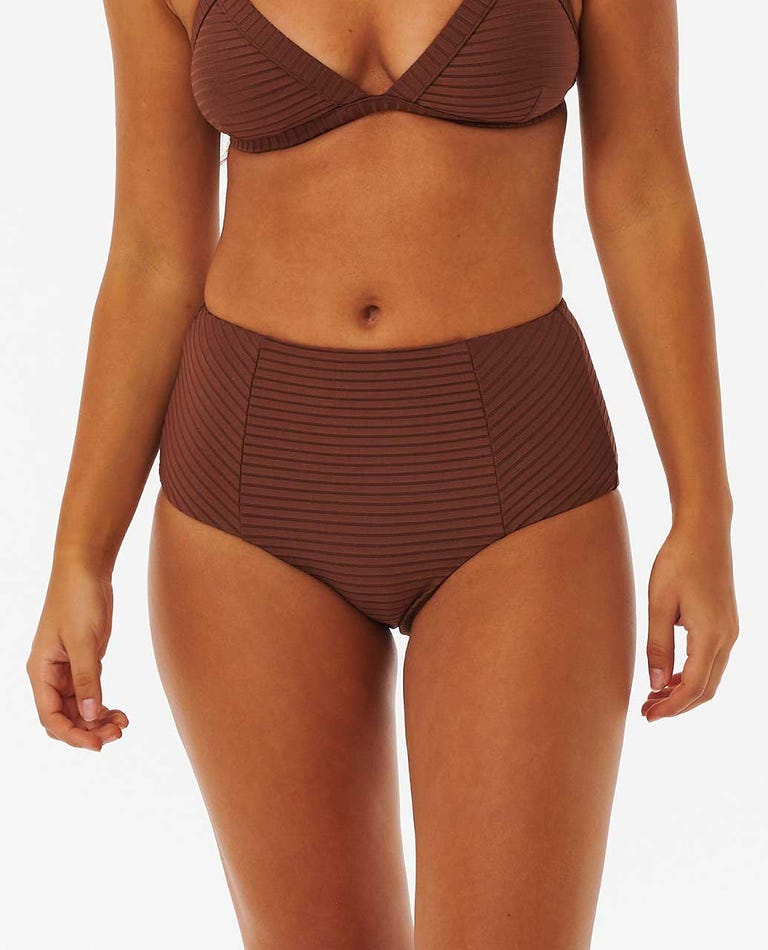 Ripcurl Premium Surf High Waist Good Coverage Bikini Bottoms