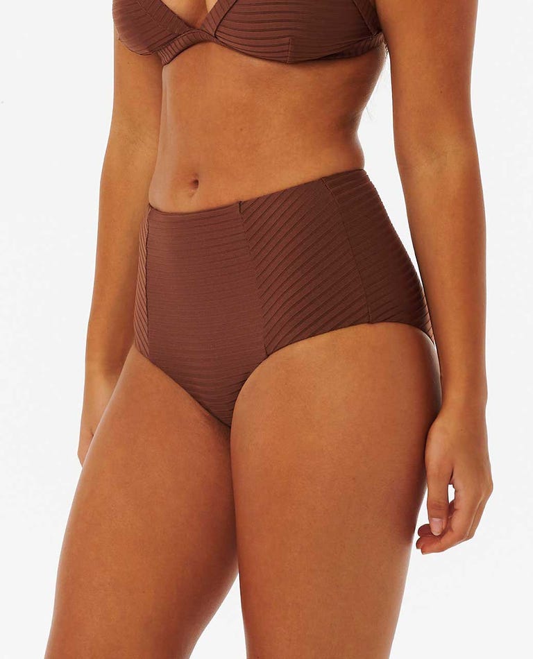 Ripcurl Premium Surf High Waist Good Coverage Bikini Bottoms
