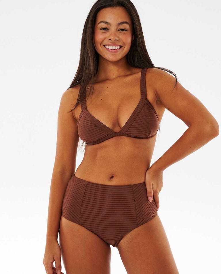 Ripcurl Premium Surf High Waist Good Coverage Bikini Bottoms