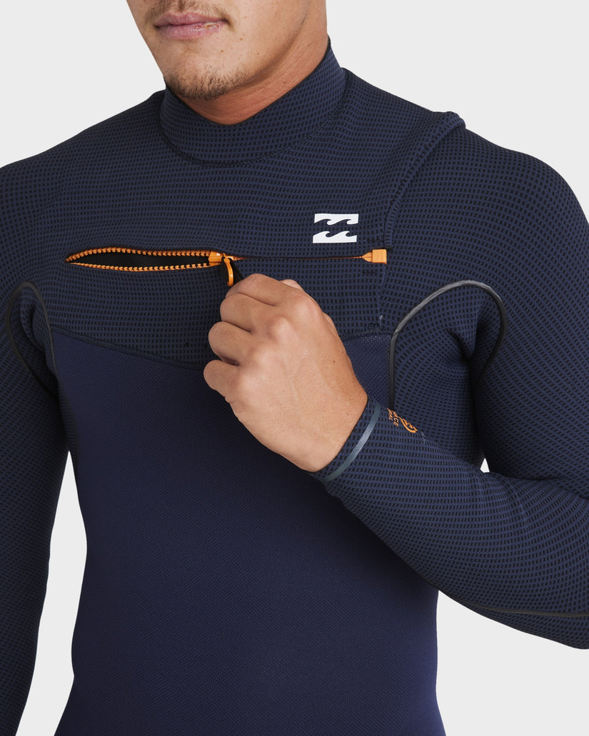 Billabong 3/2 Furnace Natural Chest Zip Steamer