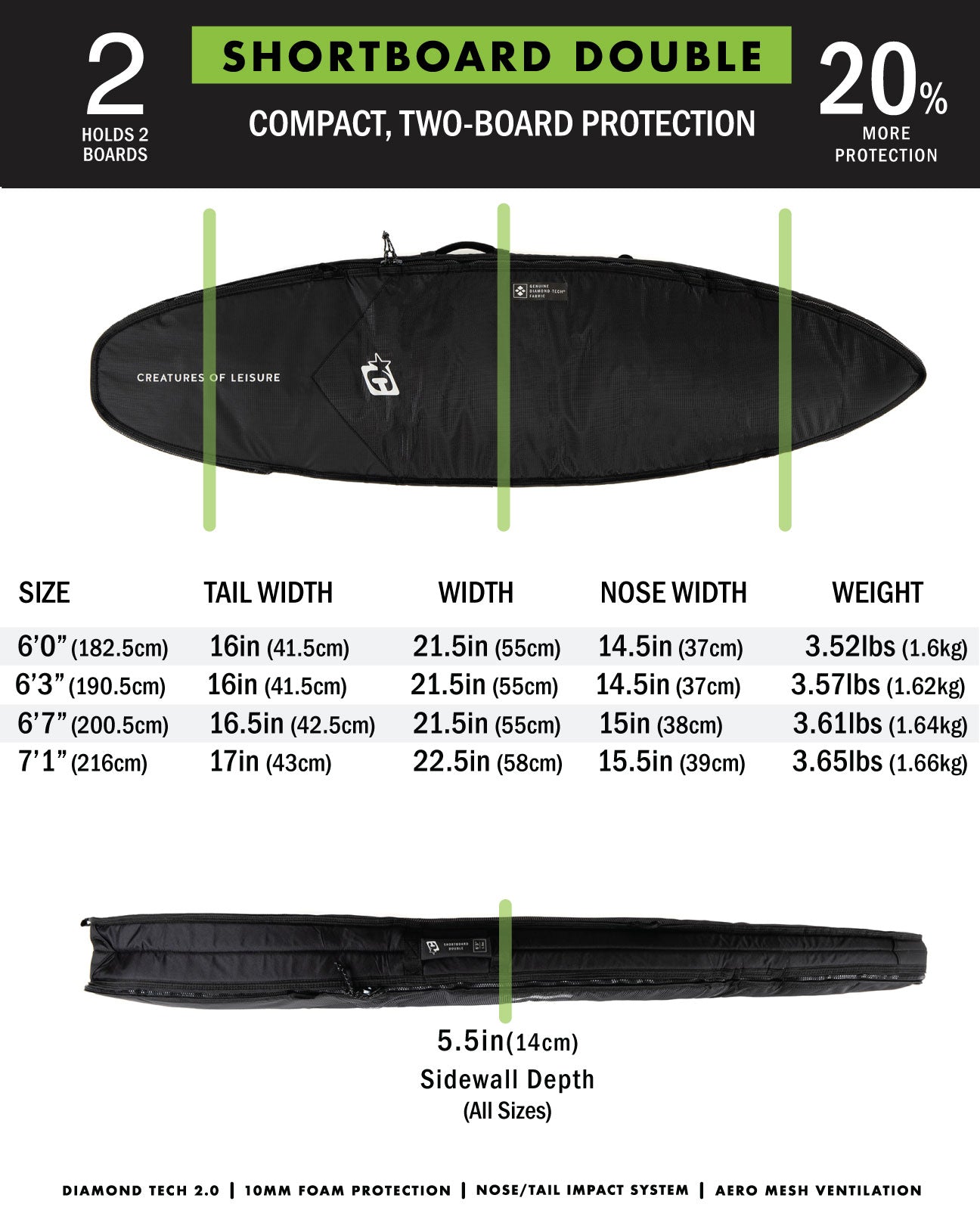 SHORTBOARD DOUBLE DT2.0
