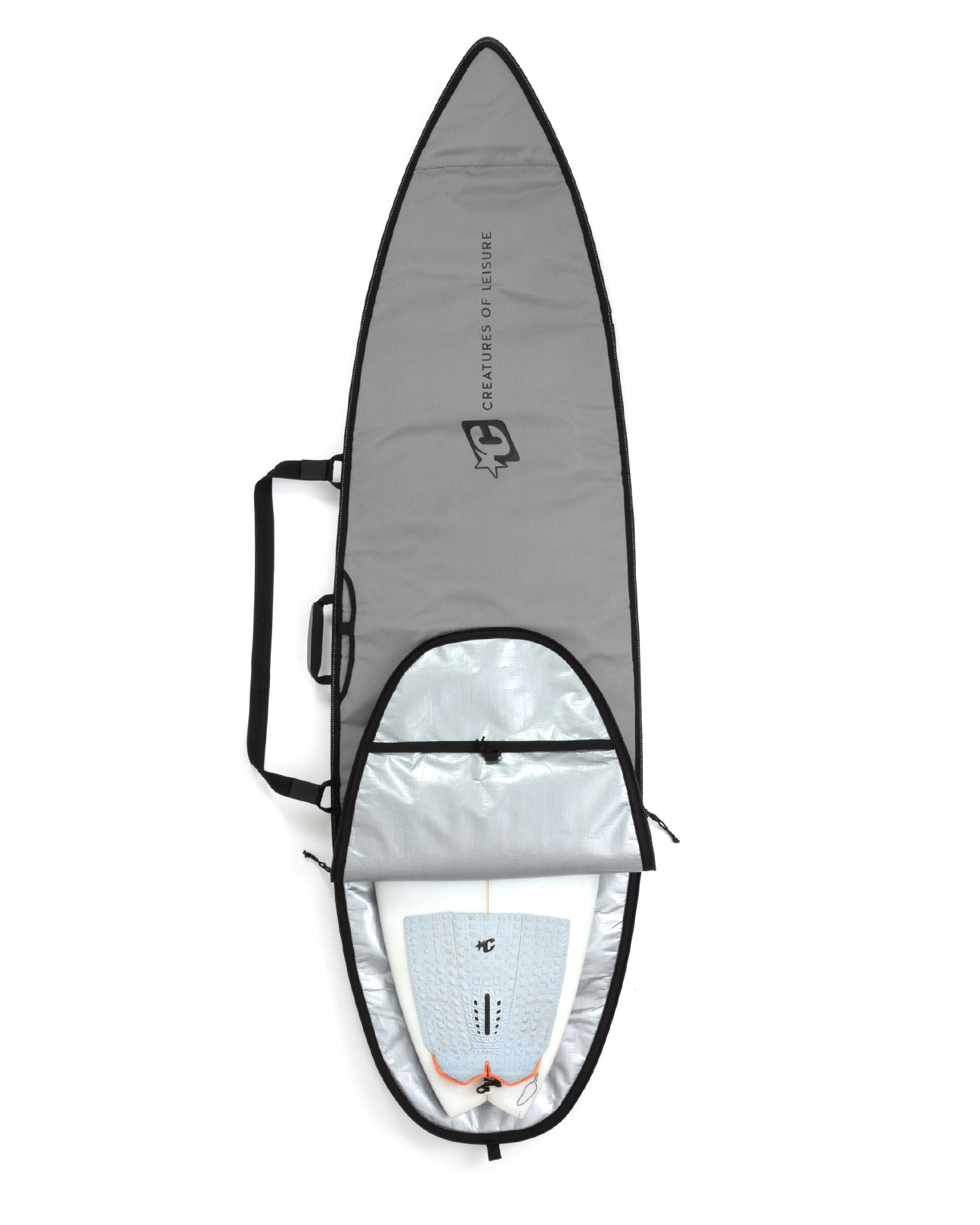 SHORTBOARD ICON | SILVER BLACK