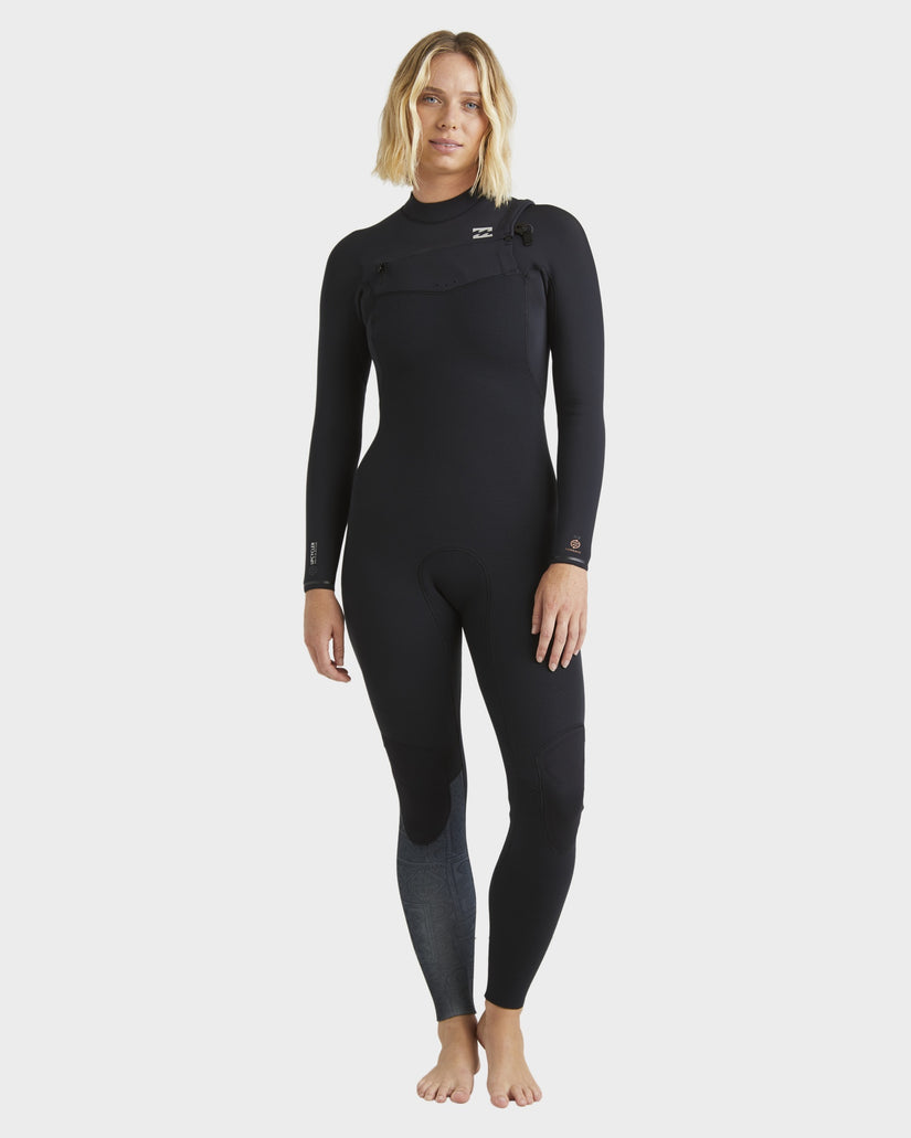 Billabong 4/3 Furnace Natural Chest Zip Steamer Wetsuit