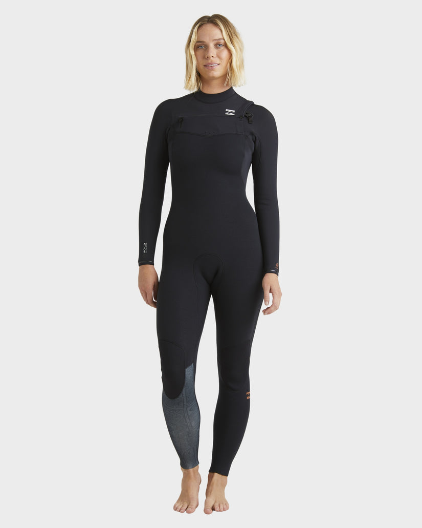 Billabong 4/3 Furnace Natural Chest Zip Steamer Wetsuit