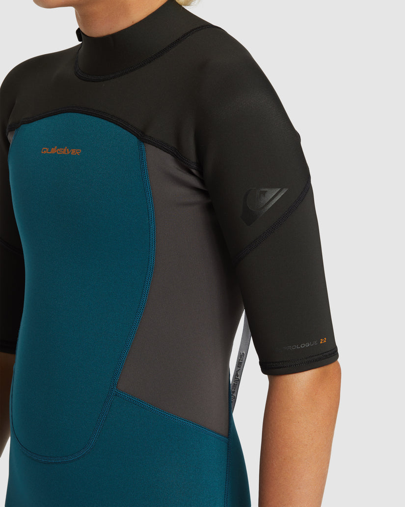 Quiksilver Boys 2/2mm Prologue Short Sleeve Back Zip Springsuit