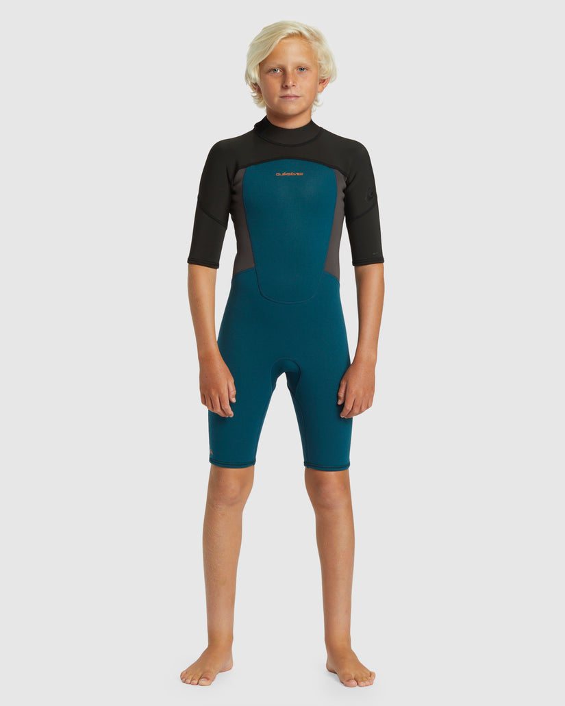 Quiksilver Boys 2/2mm Prologue Short Sleeve Back Zip Springsuit