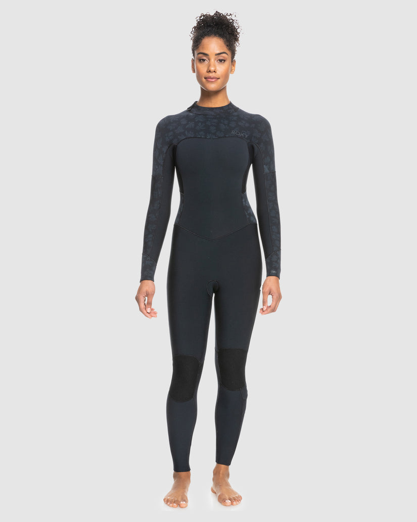 Roxy Womens 4/3mm Swell Series Back Zip Gbs Wetsuit