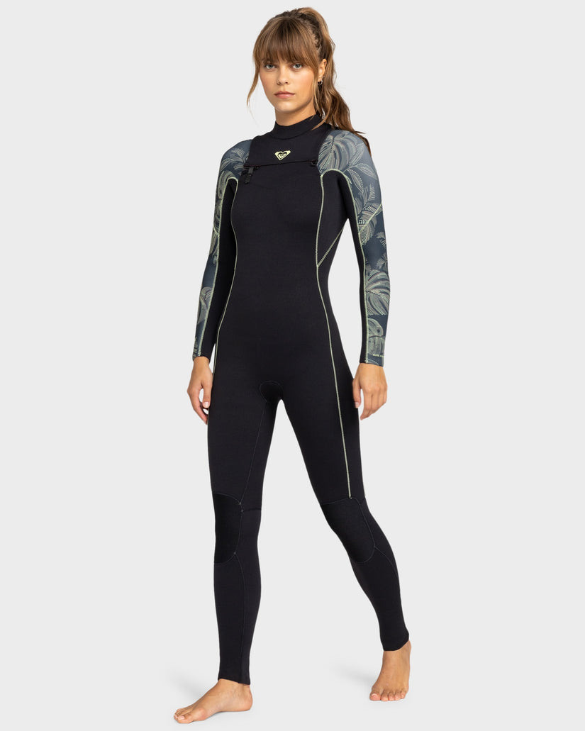 Roxy Womens 4/3 Elite XT Stretch Chestzip Wetsuit