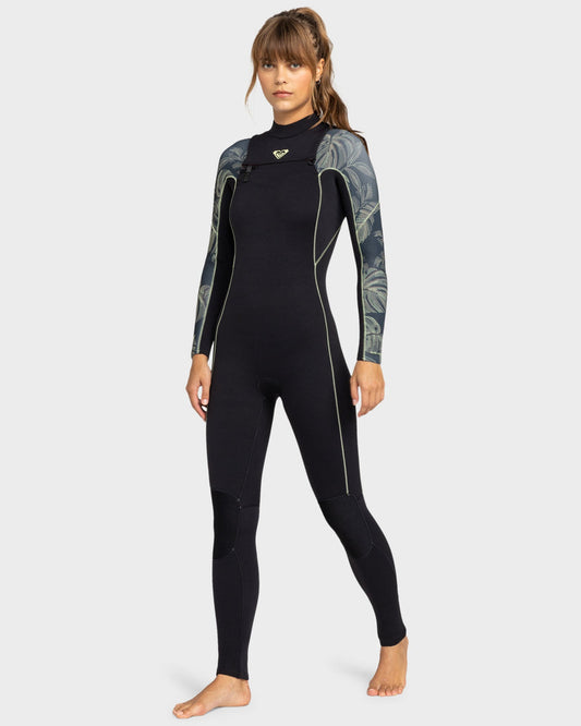 Roxy Womens 4/3 Elite XT Stretch Chestzip Wetsuit
