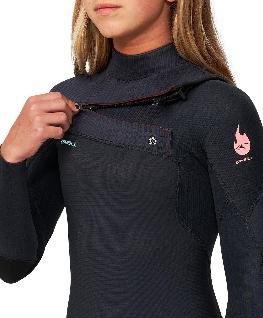 O'Neill Girl's HyperFire 3/2mm Steamer Chest Zip Wetsuit