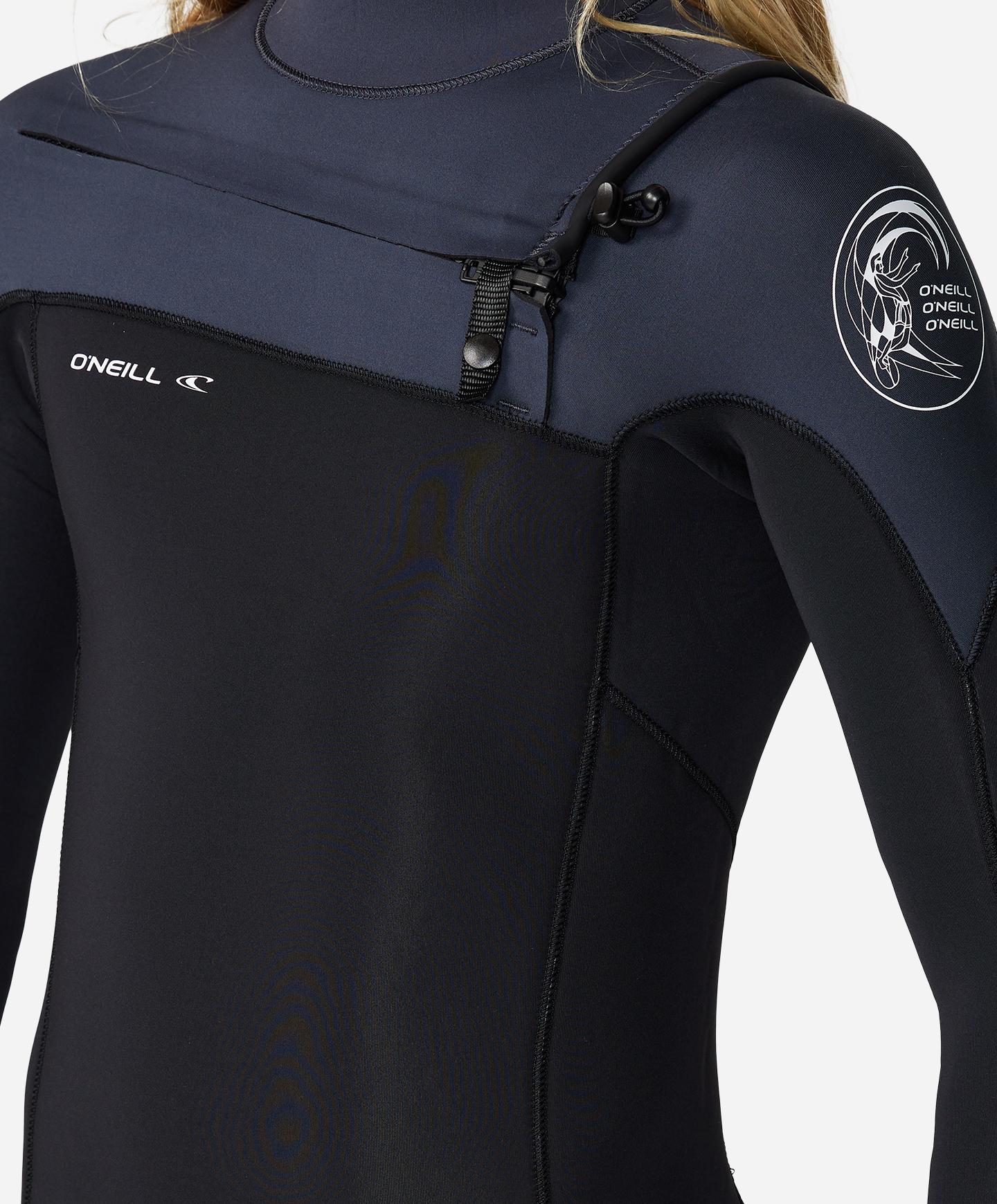 O'Neill Boy's Defender 3/2mm Steamer Chest Zip Wetsuit - Gunmetal