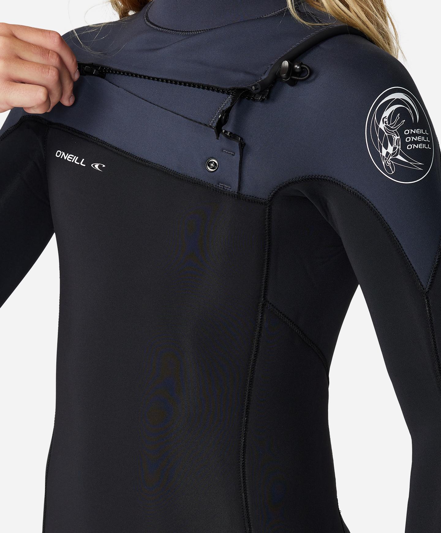 O'Neill Boy's Defender 3/2mm Steamer Chest Zip Wetsuit - Gunmetal