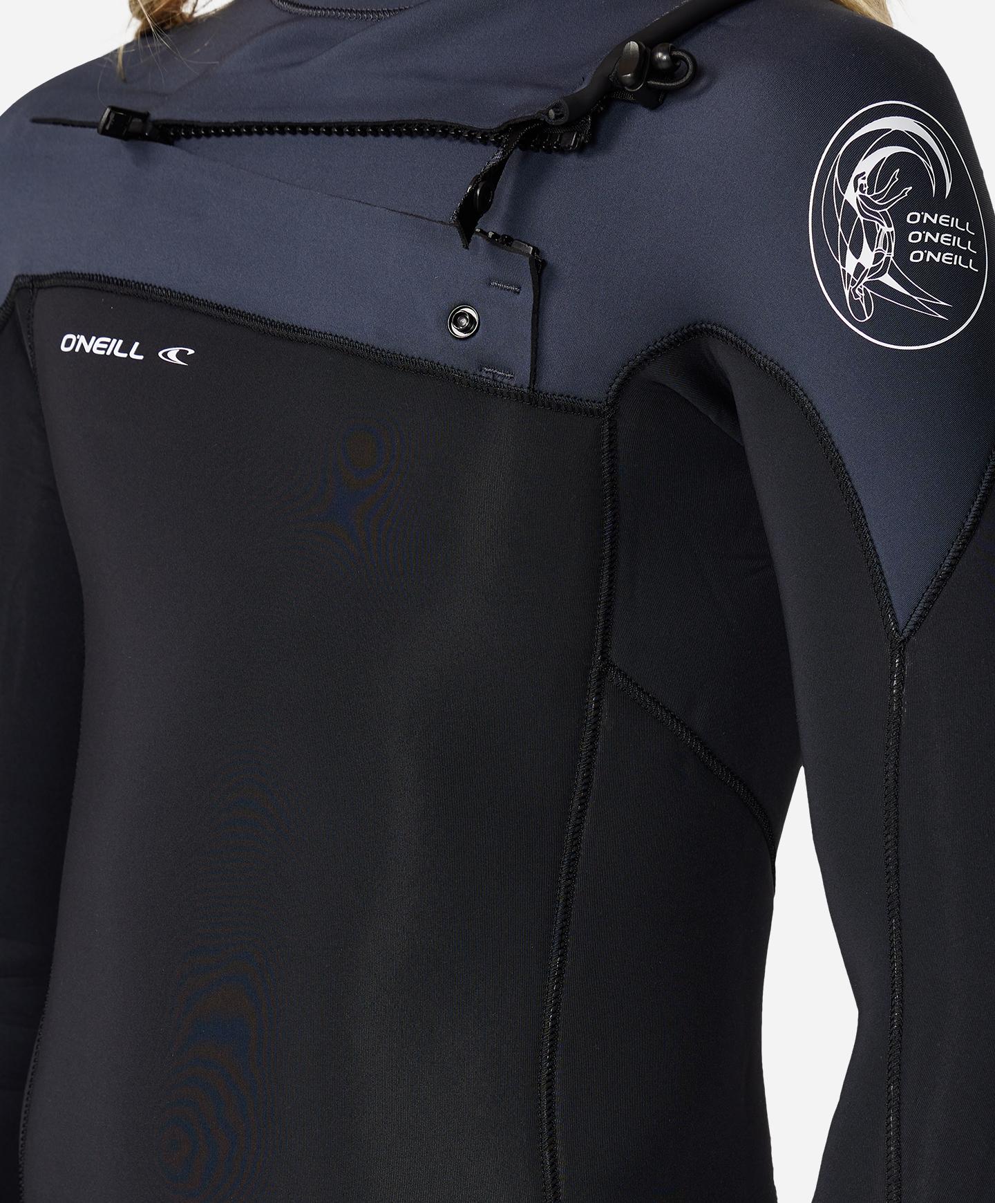 O'Neill Boy's Defender 3/2mm Steamer Chest Zip Wetsuit - Gunmetal