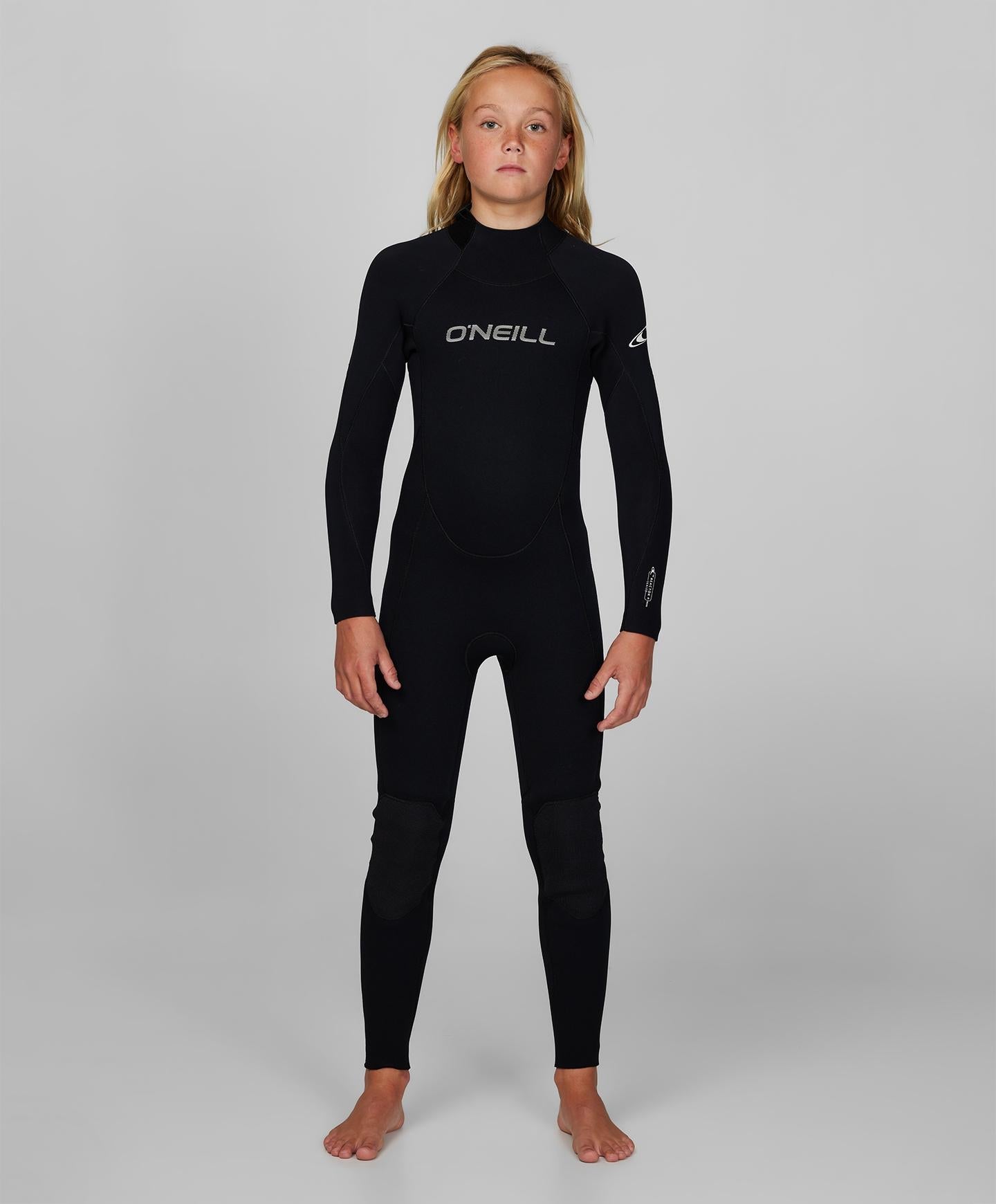 O'Neill Kid's Reactor 3/2mm GBS Steamer Wetsuit - Black