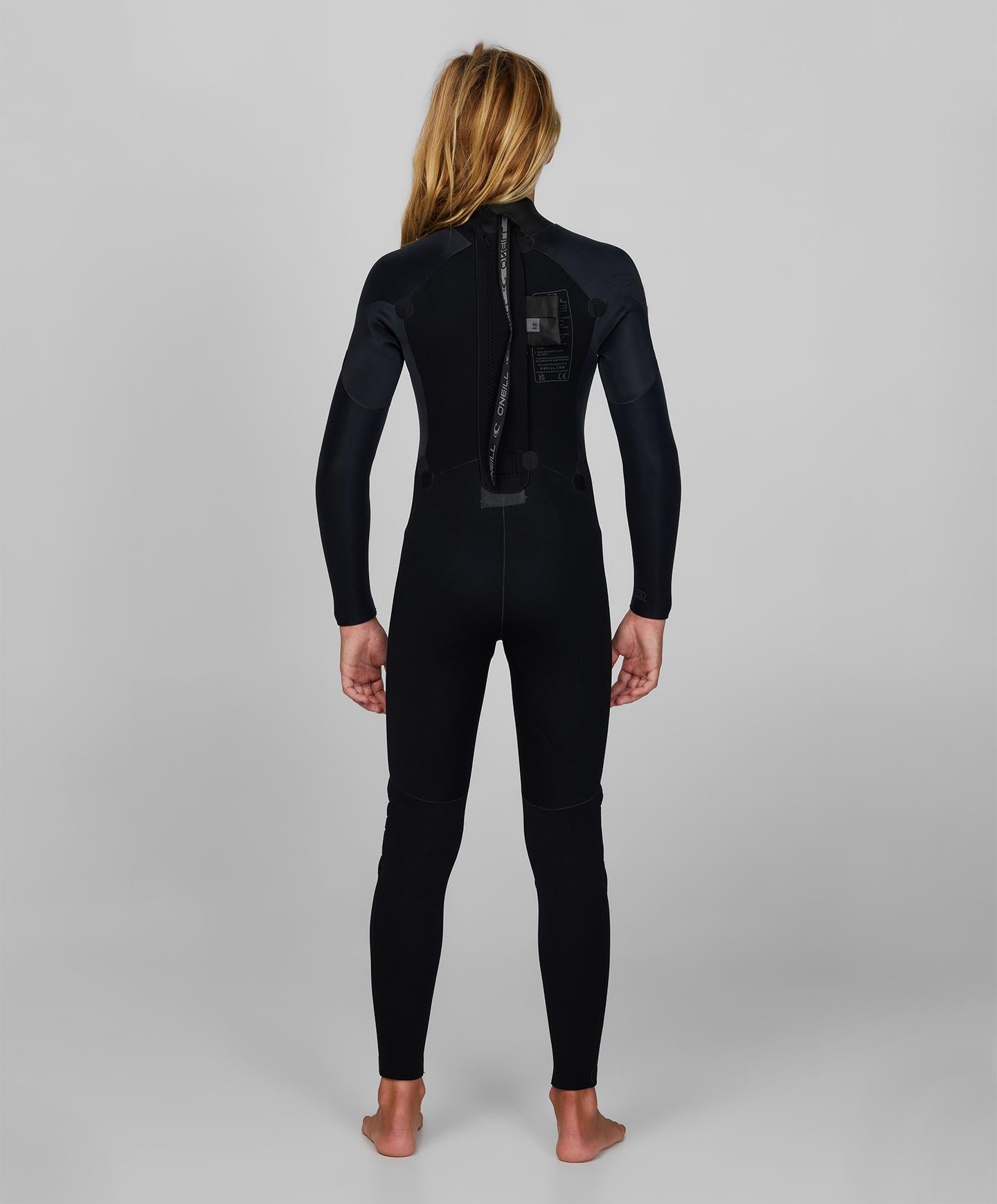 O'Neill Kid's Reactor 3/2mm GBS Steamer Wetsuit - Black