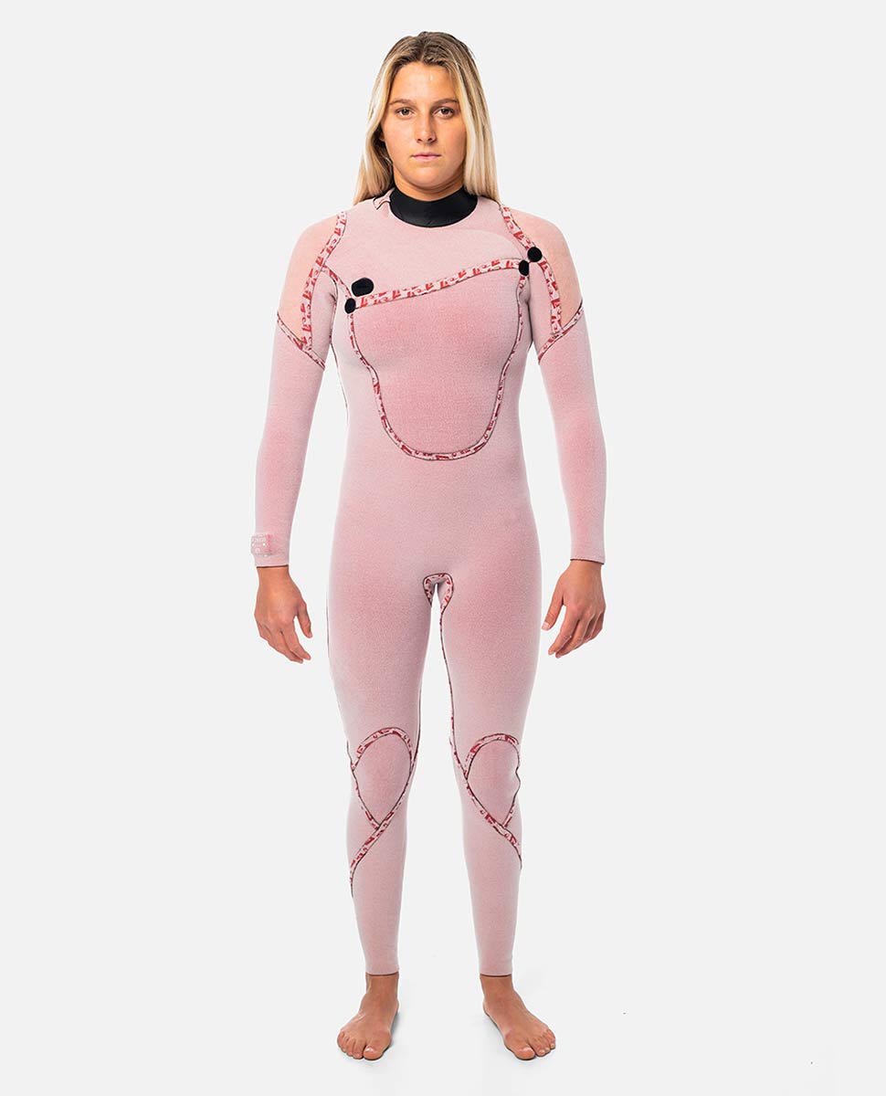 Ripcurl Womens Flashbomb 4/3 Chest Zip Sealed Steamer