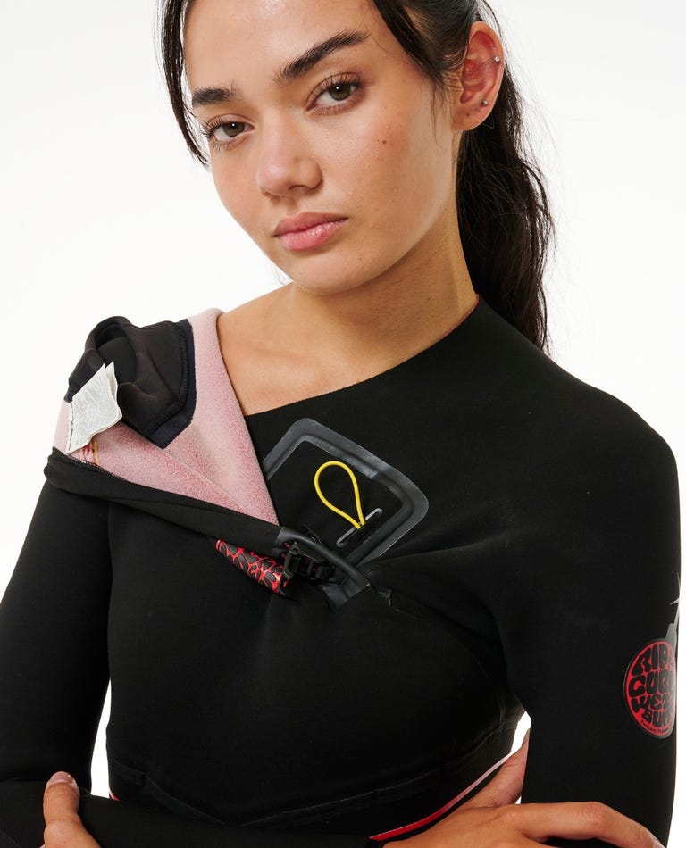Ripcurl Women's Flashbomb Fusion 3/2mm Zip Free Wetsuit Steamer