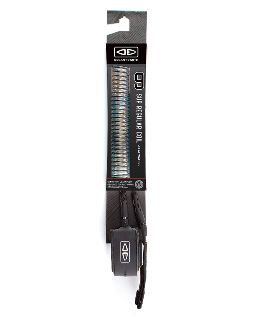 O&E SUP/ Longboard Coil Moulded Leash 9ft