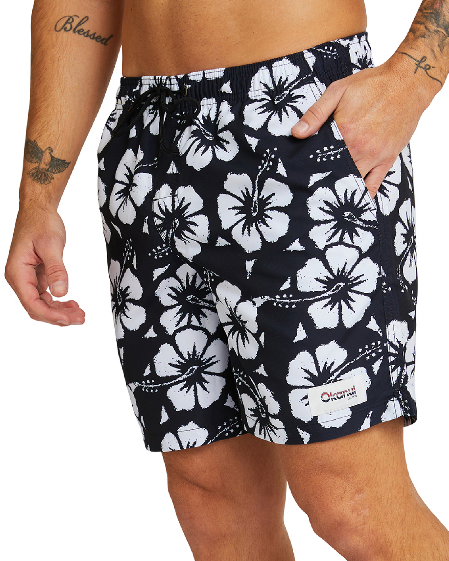 Okanui Swim Short Hibiscus