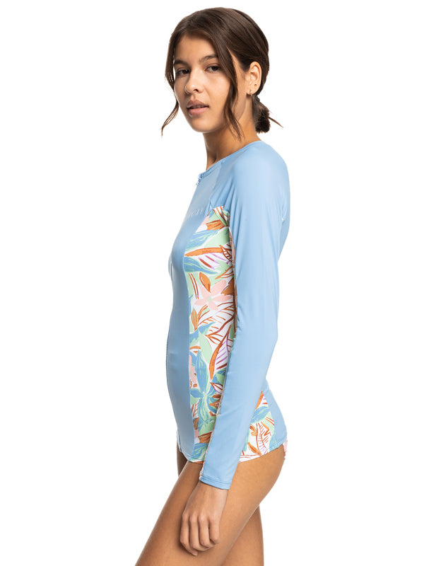 Roxy Womens Zip Through Long Sleeve UPF 50 Rash Vest