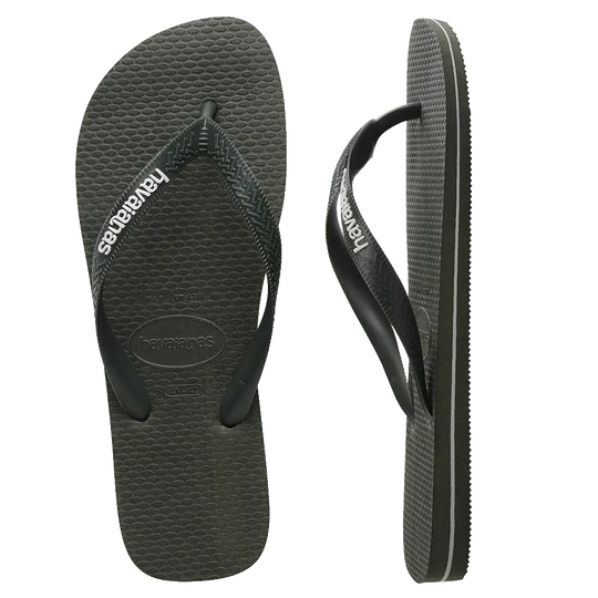 Mens Rubber Logo Thongs