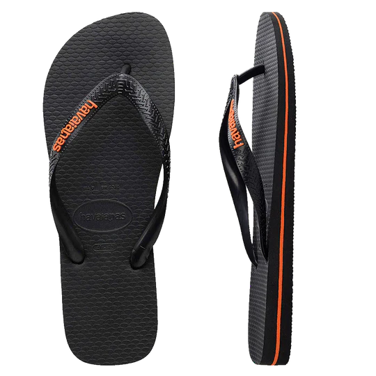 Mens Rubber Logo Thongs