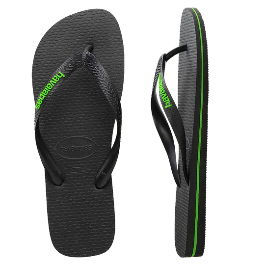 Mens Rubber Logo Thongs