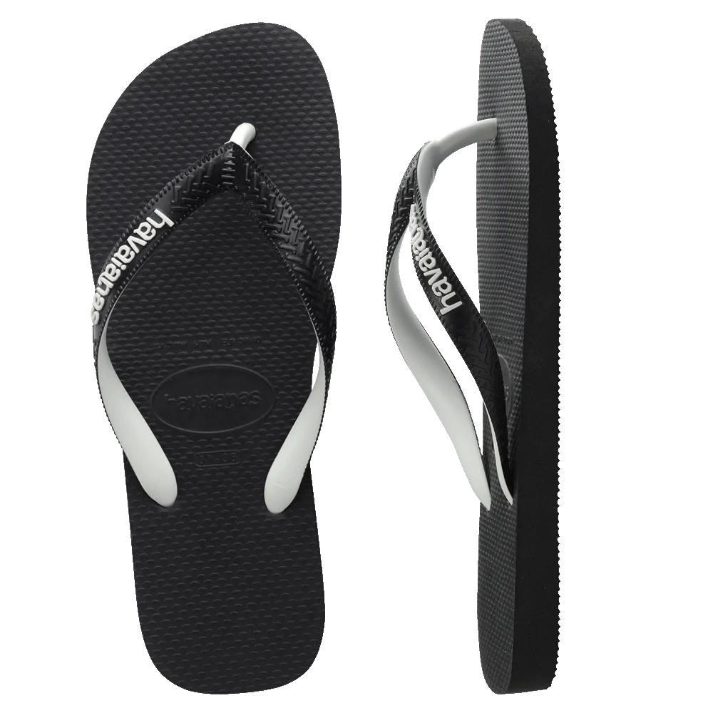 Mens Rubber Logo Thongs