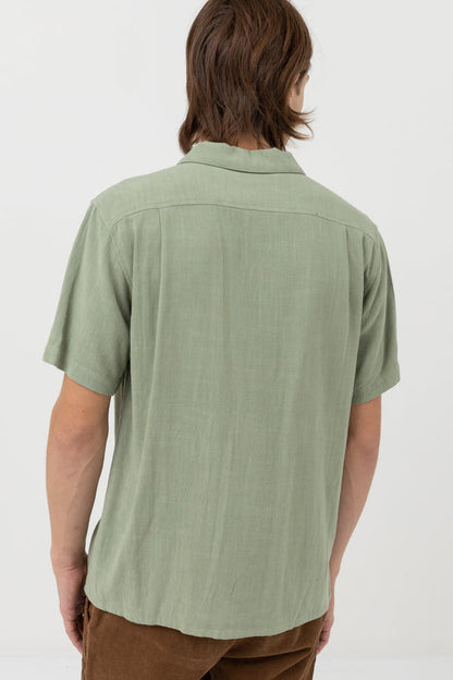 Rhythm Textured Linen Ss Shirt