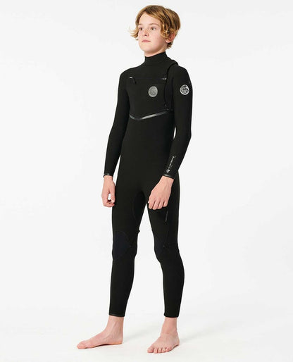 Ripcurl Kids Flashbomb 4/3 Chest Zip Wetsuit