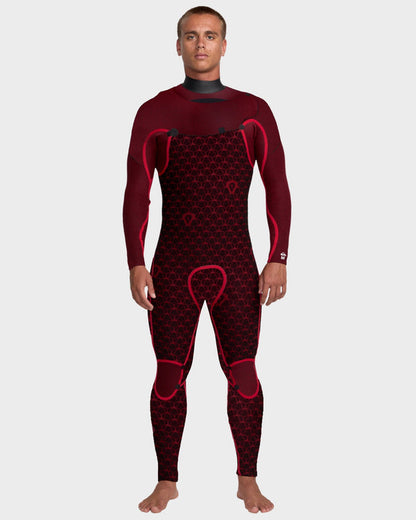 2026 Quiksilver Mens 3/2mm Marathon Sessions Chest Zip Wetsuit