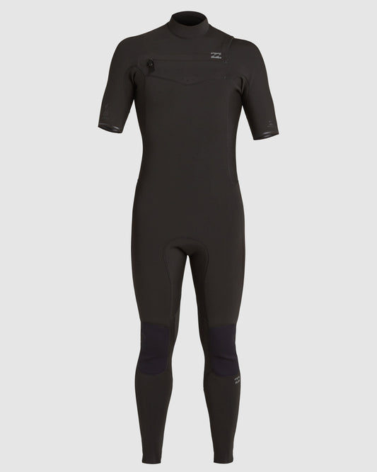 BILLABONG 202 REVOLUTION CHEST ZIP 2/2MM SHORT ARM STEAMER