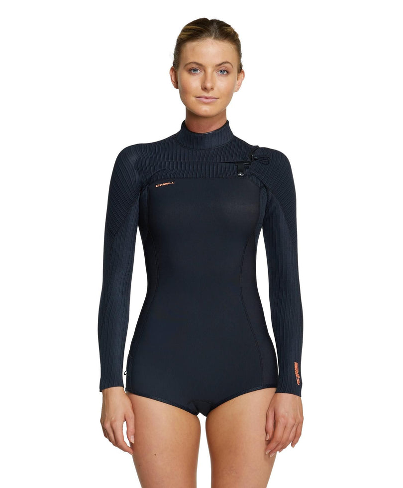 O'Neill Women's HyperFreak Long Sleeve Spring Suit 2mm Wetsuit - Black