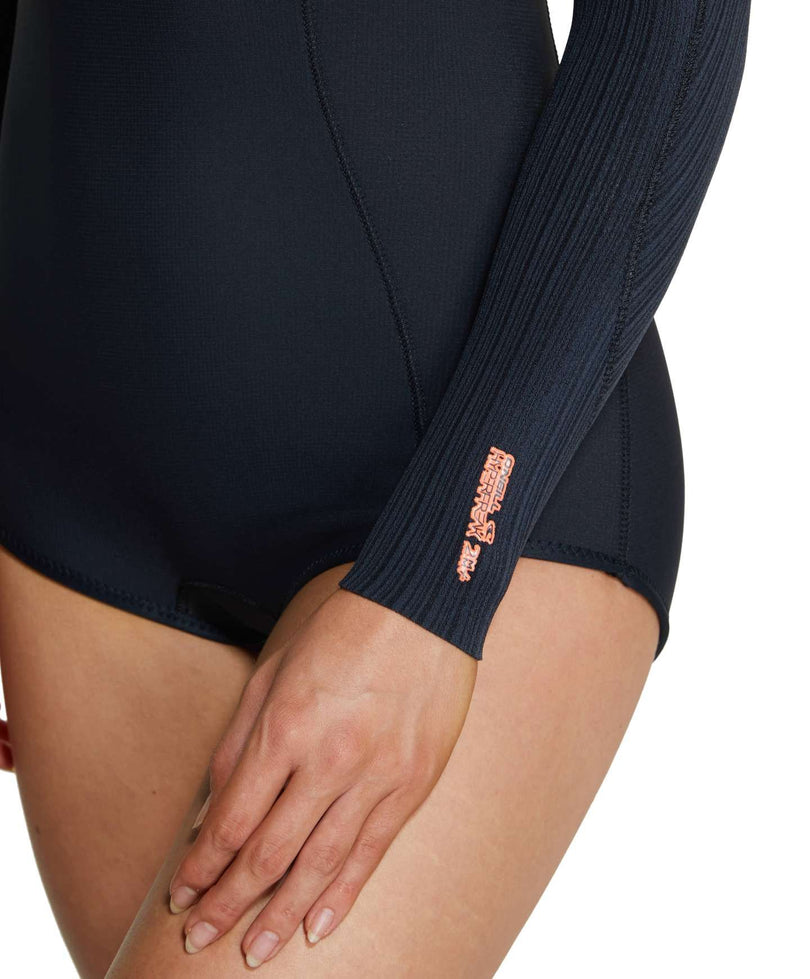 O'Neill Women's HyperFreak Long Sleeve Spring Suit 2mm Wetsuit - Black