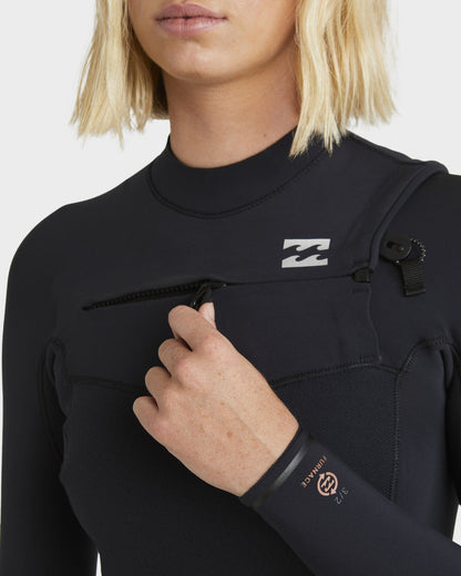 Billabong 4/3 Furnace Natural Chest Zip Steamer Wetsuit