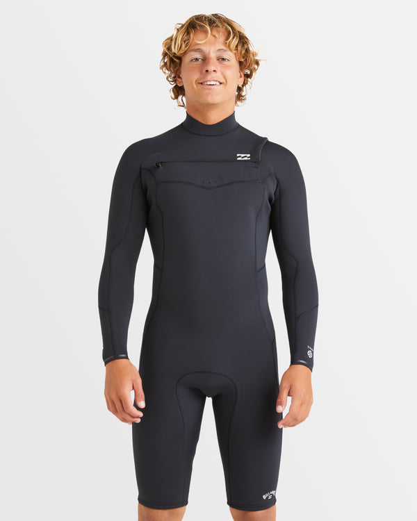 Billabong Mens 2/2mm Absolute Natural Chest Zip Long Sleeve Springsuit