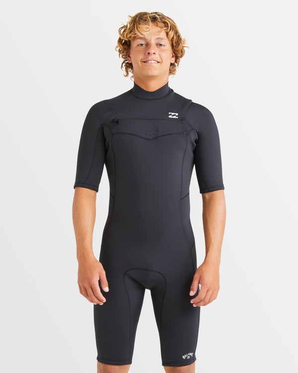 Billabong Mens 2/2mm Absolute Natural Chest Zip Springsuit