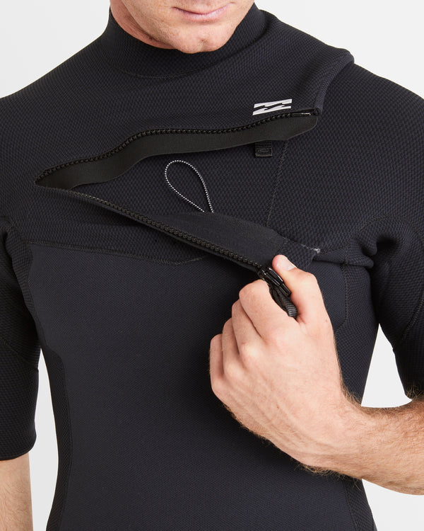 Billabong Mens 2/2mm Revo Natural Chest Zip Springsuit