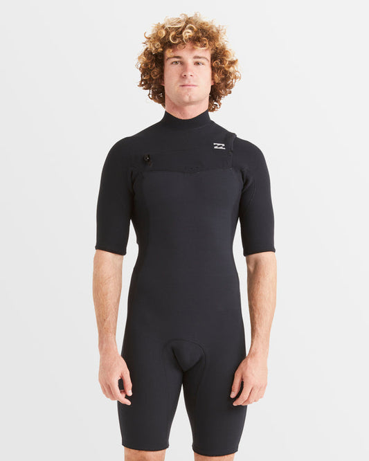 Billabong Mens 2/2mm Revo Natural Chest Zip Springsuit
