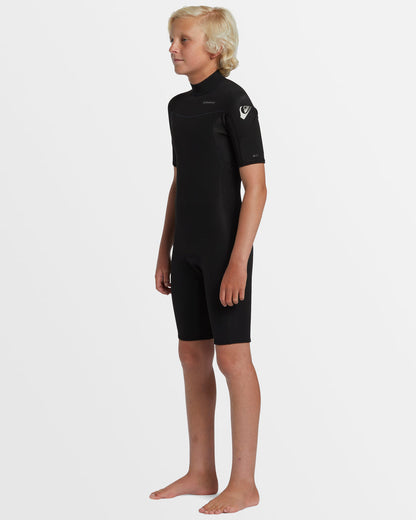 Quiksilver Boys 8-16 2/2mm Everyday Sessions Short Sleeve Back Zip Springsuit