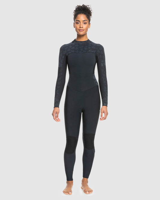 Roxy Womens 4/3mm Swell Series Back Zip Gbs Wetsuit
