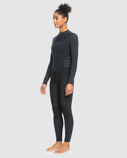 Roxy Womens 4/3mm Swell Series Back Zip Gbs Wetsuit