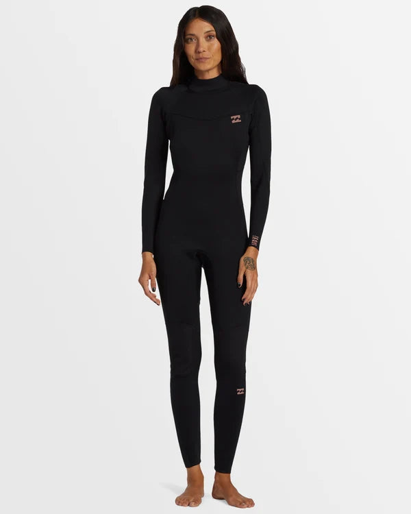 Womens 4/3 mm Foil Back Zip Steamer Wetsuit