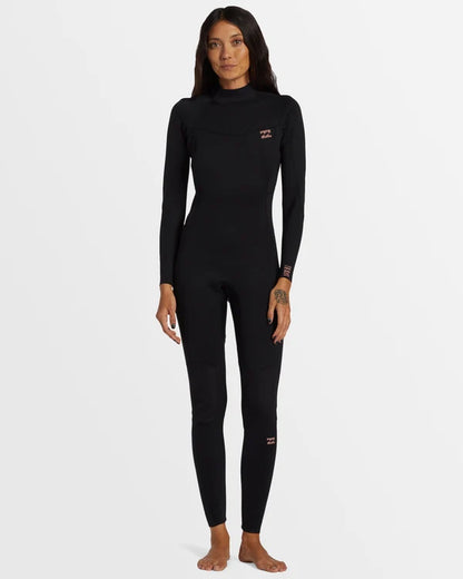 Womens 4/3 mm Foil Back Zip Steamer Wetsuit