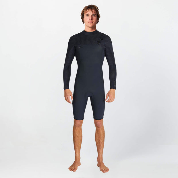 O'Neill HyperFreak 2mm Long Sleeve Springsuit Chest Zip Wetsuit - Black