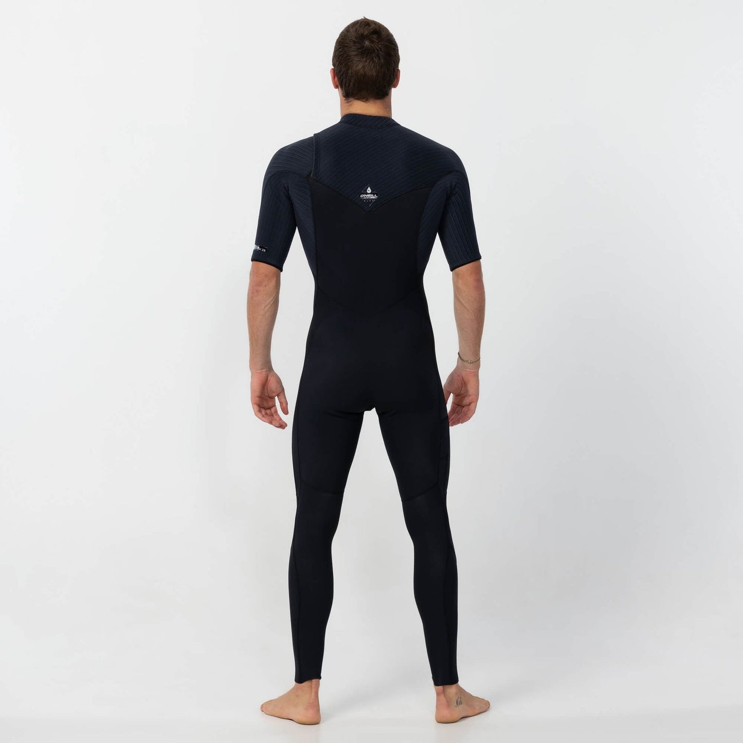 O'Neill HyperFreak 2mm Short Arm Steamer Chest Zip Wetsuit - Black