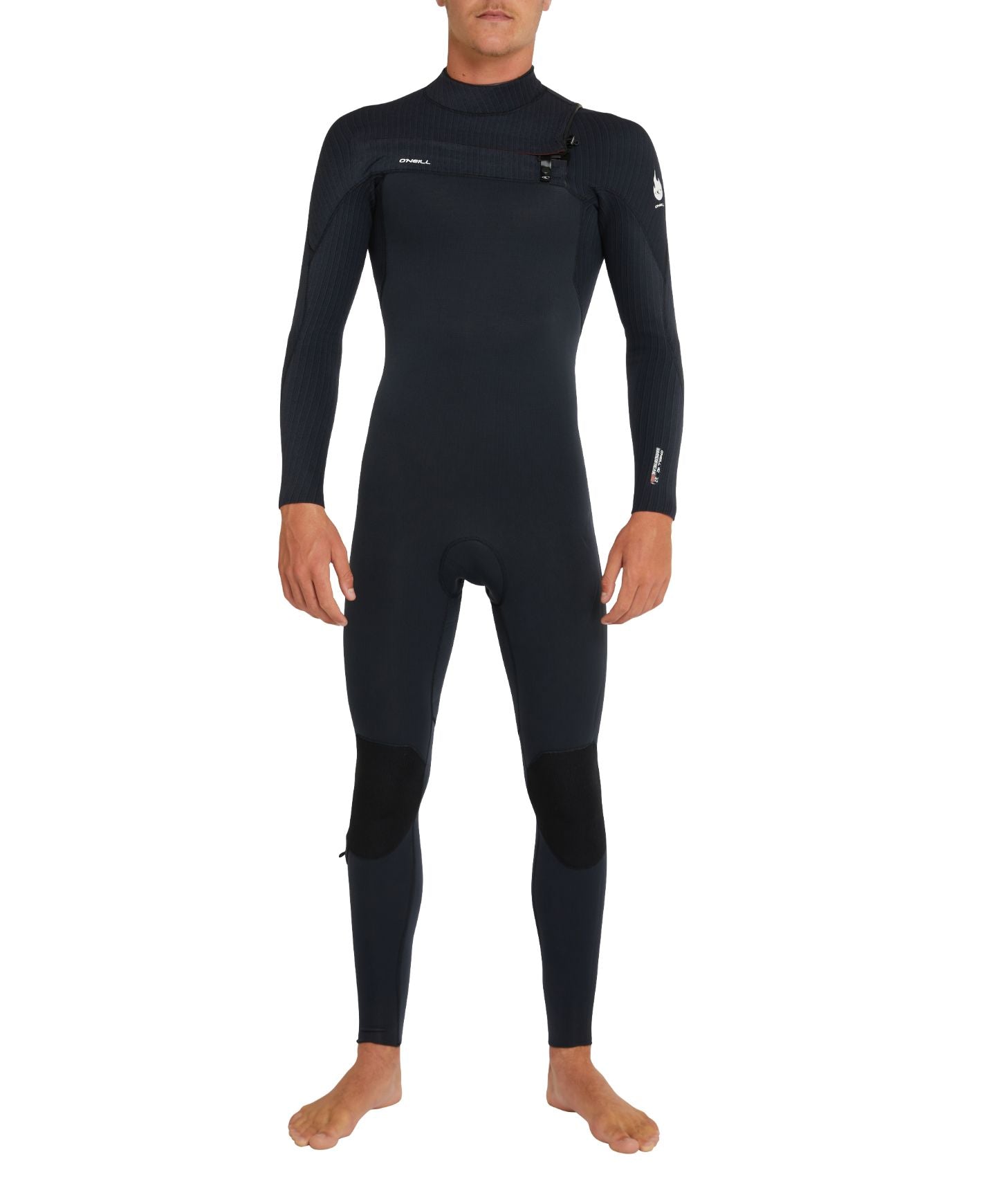 O'Neill HyperFire 4/3mm Steamer Chest Zip Wetsuit - Black