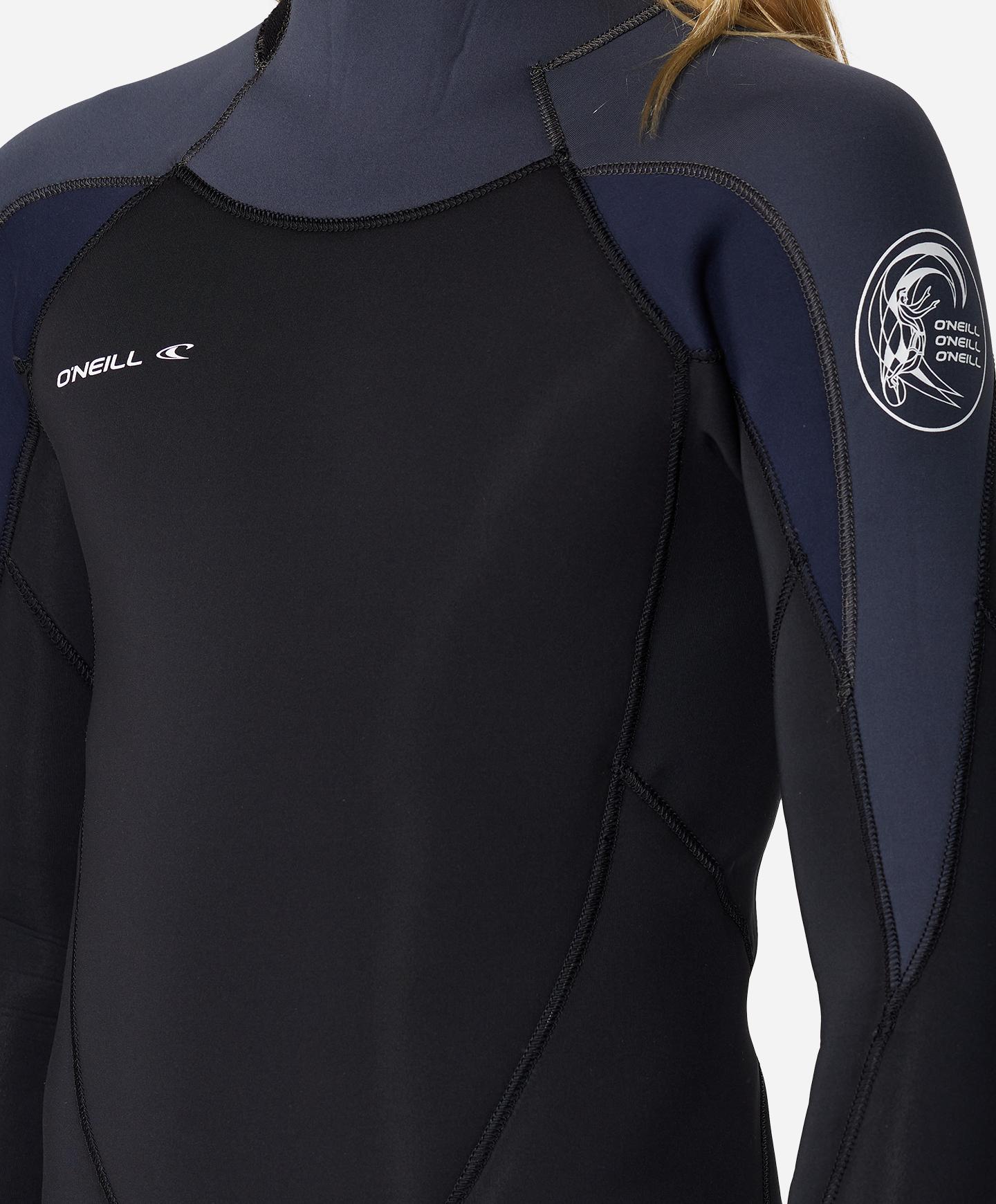 O'Neill Boy's Defender 3/2mm Steamer Back Zip Wetsuit - Gunmetal