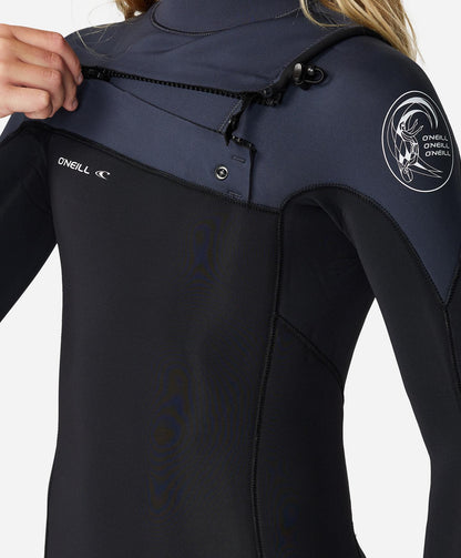 O'Neill Boy's Defender 3/2mm Steamer Chest Zip Wetsuit - Gunmetal