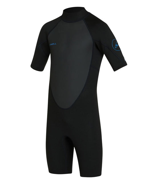 O'Neill Boy's Reactor Short Sleeve Spring Suit 2mm Wetsuit - Black